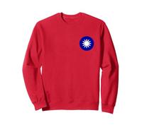 Emblème Rond de Taïwan avec Drapeau taïwanais Sweatshirt