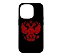 Emblème Russe à Double tête d'aigle Russe Coque pour iPhone 14 Pro