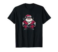 Emblème Samouraï Ninja en Costume de Père Noël T-Shirt