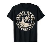 Emblème Souvenir de Voyage de l'île de Sanibel Floride T-Shirt