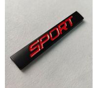 Emblème sport en métal noir et rouge pour BMW séries 1, 2, 3, 4, 5, 6, 7, 8, M3, M4, M5