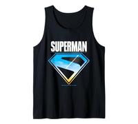 Emblème Superman Bouclier Coucher de Soleil Ciel Icône Diamant Logo Débardeur