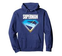 Emblème Superman Bouclier Coucher de Soleil Ciel Icône Diamant Logo Sweat à Capuche