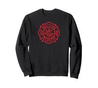 Emblème Traditionnel des Pompiers à la Retraite Sweatshirt