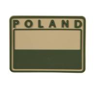 Emblème velcro Drapeau de la Pologne PVC Helikon-Tex - Khaki