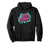 Emblème Vibrant Keep Rockin' pour garçons et Filles Sweat à Capuche