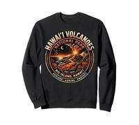 Emblème Vintage d'éruption de Lave du Parc National des volcans d'Hawaï Sweatshirt