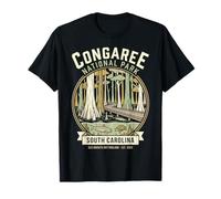 Emblème Vintage du Parc National de Congaree en Caroline du Sud T-Shirt