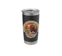 Emblème vintage Theodore Roosevelt National Park Gobelet isotherme en acier inoxydable double paroi