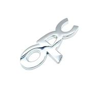 Emblèmes de Voiture pour OP-el Insignia Sports Tourer 2009-2013,Car Sticker Accessoires Badge Decal Capot Coffre Autocollants Logo Insigne 3D Badge Décoration Sticker Résistant,Silver