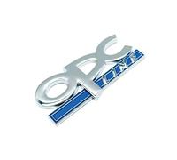 Emblèmes de Voiture pour OP-el Karl 2015-2019,Car Sticker Accessoires Badge Decal Capot Coffre Autocollants Logo Insigne 3D Badge Décoration Sticker Résistant,Silver Blue