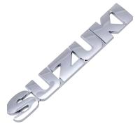 Emblèmes de Voiture pour Suz-uki Vitara Brezza 2020-2023,Car Sticker Accessoires Badge Decal Capot Coffre Autocollants Logo Insigne 3D Badge Décoration Sticker Résistant,Silver