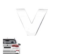 Emblèmes et badges de voiture Lettre 3D,Autocollant de lettre emblème pour voiture,Imperméable et résistant à la décoloration pour pare-chocs | Autocollants alphabet longue durée pour usage extérieur