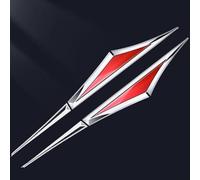EmblèMes LatéRaux De Voiture pour Citroen C2 C4 C5 AIRCROSS C6 C3-XR C3L C5X Berlingo, Emblèmes Couteau latéral Sticker Signe Badge Remplacement Emblème Autocollants Accessoires