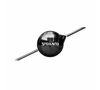 Emblèmes Logo Autocollant Voiture pour Volvo XC90 2020-2023 2024,pour Grille Avant de Calandre Stickers Insigne Badge Decal Voiture Noir 3D ABS Métal Tuning Décoration Accessoires