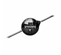 Emblèmes Logo Autocollant Voiture pour Volvo XC90 2020-2023 2024,pour Grille Avant de Calandre Stickers Insigne Badge Decal Voiture Noir 3D ABS Métal Tuning Décoration Accessoires