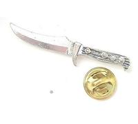 Emblems-Gifts Chasse Pêche Couteau Artisanal de Anglais en Étain UK Badge + 59mm Bouton Badge + Sac Cadeau
