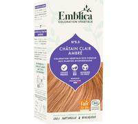 Emblica Coloration végétale bio pour cheveux | No 3.0 Châtain foncé | Sans conservateurs | Riche en Amla | 100 g