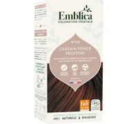 Emblica Coloration végétale bio pour cheveux | No 3.0 Châtain foncé | Sans conservateurs | Riche en Amla | 100 g