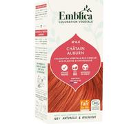 Emblica Coloration végétale bio pour cheveux | No 4.4 Châtain chaud | Sans conservateurs | Riche en Amla | 100 g
