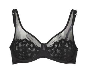 Emboitants femmes DIM GENEROUS MOD BRODERIE Noir 95E