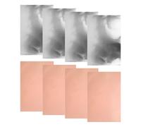 Embossed Aluminum Foil - 11.81x7.87 Inch DIY Craft Sheets, 0.07mm Thick Double-Sided, Rose Gold Silver or Light Pink Silver | Versatile Art Foil for Painting Engraving Sculpture Holiday Decor School P