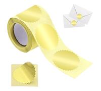 Embossed Stickers Embossing Labels - Serrated Edge 100 Pieces, Self Adhesive Notary Certificate, Foil Label Shower Invitation | Shower Invitation Wedding Invitations Party Favor Christmas Gr