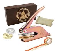 Embosseur de Livre Personnalisé, Tampon Gaufrage Pince à Gaufrer, Collections pour La Maison Et La Bibliothèque - Coffret cadeau en bois personnalisé inclus