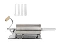 embossoir à saucisses de 3,5L, acier inoxydable, 4 tubes de remplissage, Argent