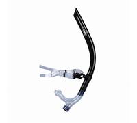 Embouchure avant de natation professionnelle | Tube respirateur frontal pour entraînement technique et résistance à la piscine | Snorkel stable et ergonomique pour nageurs amateurs et amateurs (Noir)