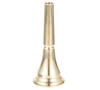 Embouchure de Cor en Laiton, Finition Dorée, pour Élèves et Professeurs | Support D’embouchure Confortable, Surface Lisse Facile à Nettoyer, Pièce Portable pour Répétitions et Studio