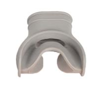 Embouchure de plongée confortable, matériau en silicone pour une excellente expérience (gris)