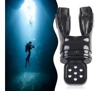 Embouchure de plongée en silicone antidérapant compatible avec les régulateurs de plongée et tuba, malléable pour un ajustement personnalisé et une morsure confortable (noir)