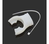 Embouchure de plongée en silicone avec fente d'attache de câble, s'adapte en toute sécurité à la plupart des tubes respiratoires (D)