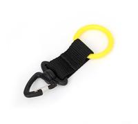 Embouchure de plongée en silicone pour régulateur de plongée Deuxième étage avec anneau extensible et clip rotatif pour BCD (Jaune)