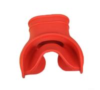 Embouchure de plongée ergonomique en silicone pour une respiration confortable (rouge)