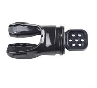 Embouchure de plongée malléable pour régulateurs sans tuba construit en silicone pour la plongée sous-marine (noir)