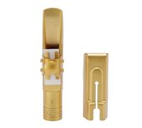 Embouchure de saxophone alto HaloVerde 8C avec couvercle en métal inclus pour les cours de musique et la pratique à domicile pour un son brillant et concentré Embouchure de