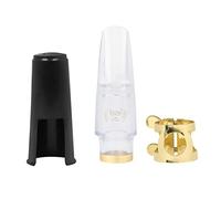 Embouchure de saxophone en ABS 4C Ligature laquée dorée adaptée aux débutants et intermédiaires