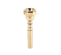 Embouchure de Trompette Plaqué Or C519, Forme Unique en Métal | Son Clair et Fluide, Finition Délicate, pour Débutants et Passionnés Professionnels, Accessoire Compatible Trompette