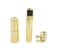 Embouchure en laiton pour saxophone alto avec capuchon en laiton et boucle en métal