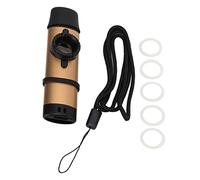 Embouchure Kazoo en métal en résine réglable avec diaphragmes de flûte (doré)