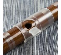 Embouchure pour flûte en plastique pour faciliter la transition en douceur des sons semblables à un sifflet à la production complète de tonalité de flûte en cours (F: clé L-C/D transparente)