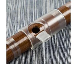 Embouchure pour flûte en plastique pour faciliter la transition en douceur des sons semblables à un sifflet à la production complète de tonalité de flûte en cours (F: clé L-C/D transparente)