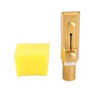 Embouchure pour saxophone alto en laiton avec couvercle coulissant, embouchure de saxophone en métal 6C en laiton - remplacement idéal pour les débutants et les professionnels -