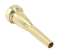 Embouchure professionnelle pour trompette 3C 7C Taille pour trompette Bach Bb - Alliage de cuivre plaqué or Accessoire d'entraînement pour débutants professionnels Bandage scolaire (Or 7C)