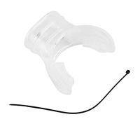 Embouchure standard de plongée sous-marine professionnelle jetable en silicone transparent, embout confortable et durable pour la plongée sous-marine et la plongée en apnée 5,5 x (Transparente)