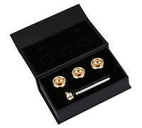 Embouchures Trompette Basse, Kit Complet en Laiton Plaqué Or avec Tige Plaquée Argent 4 Tailles 1 1/2C 3C 5C 7C pour Musiciens Professionnels Étudiants Concerts Répétitions Cours de Musique