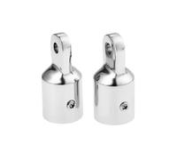 Embout À Œil Supérieur Bimini, 2 Pièces, For Tuyau De 3/4 Pouces, 20mm | Butée de profondeur d'insertion à bride, fente de sangle à œillet arrondie, raccord de tube étiré avec précision