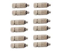 Embout à joint haute pression, 50 pièces système de refroidissement Kit buse de pulvérisation haute pression filetage 3/16" (laiton plaqué nickel 3 sections,3 sections 0,4 mm Orifice Dia)